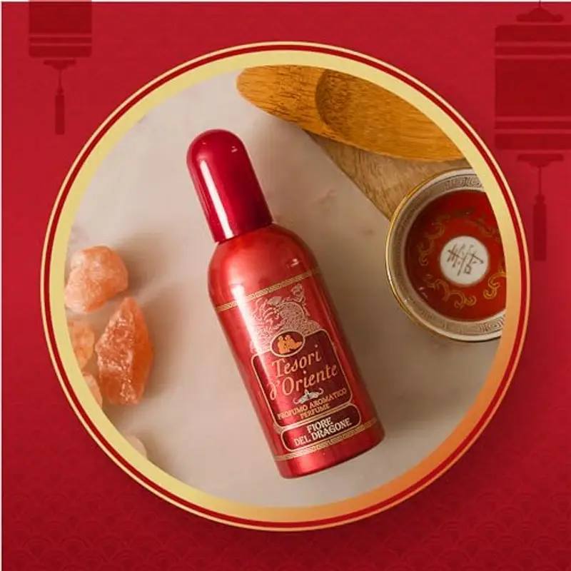 Tesori d'Oriente - Profumo Aromatico Fiore del Dragone, dalla Fragranza Fruttata e Avvolgente, Note di Mandorla, Vaniglia, Muschio e Ambra, 100ml miniatura 3