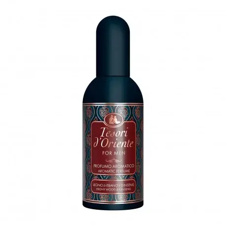 Tesori D Oriente Profumo Aromatico For Men Legno Di Ebano E Ginseng 100 Ml