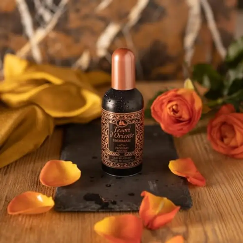 Tesori d'Oriente - Profumo Aromatico Hammam, dalla Fragranza Fiorita e Avvolgente, Note di Mandorlo, Vaniglia e Muschio, 100ml miniatura 3