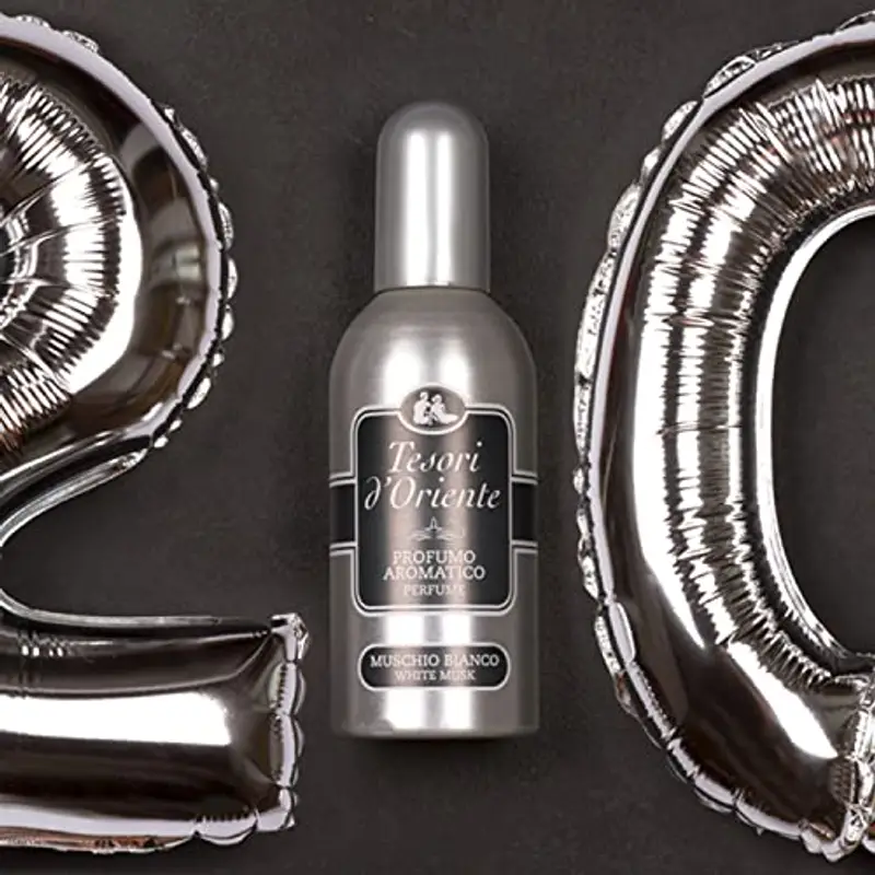 Tesori d'Oriente - Profumo Aromatico Muschio Bianco, dalla Fragranza Talcata, Note di Rosa, Fava Tonka e Vaniglia, 100ml miniatura 2