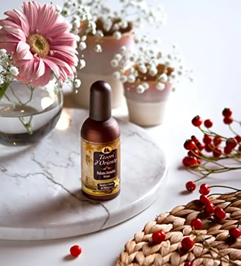 Tesori d'Oriente - Profumo Aromatico Vaniglia e Zenzero del Madagascar, dalla Fragranza Floreale e Avvolgente, Note di Bergamotto, Orchidea, Ambra e Cedro, 100ml miniatura 2