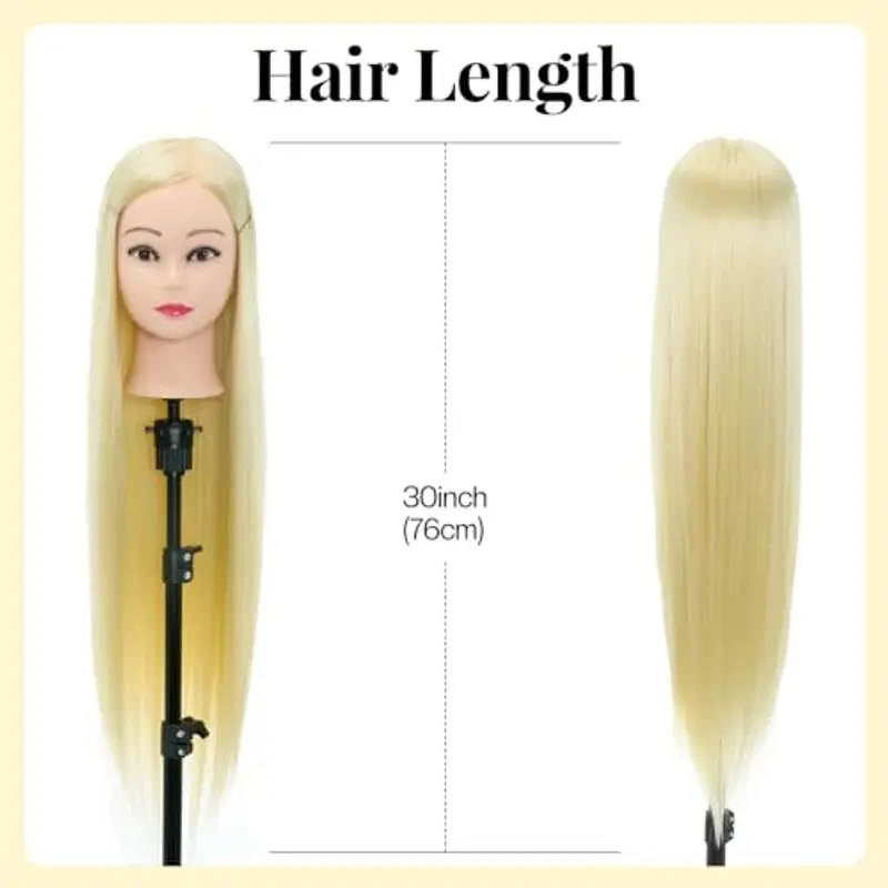 Testa di allenamento Neverland Testa di parrucchiere professionale Testa di manichino Testa di bambola 30 "Capelli 100% miniatura 2