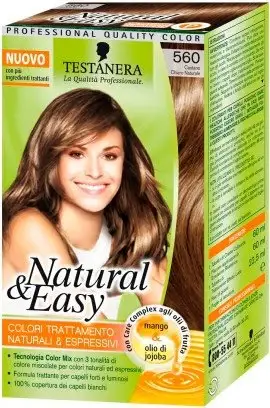 Tinta Per Capelli Colorazione Permanente Natural & Easy N 560 Castano Chiaro Naturale