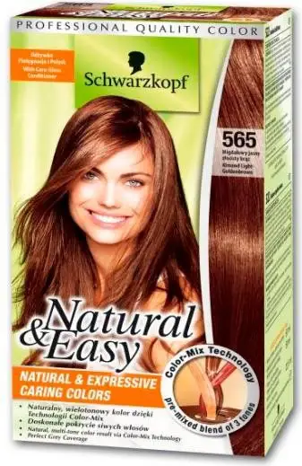Tinta Per Capelli Colorazione Permanente Natural & Easy N 565 Castano Chiaro Dorato