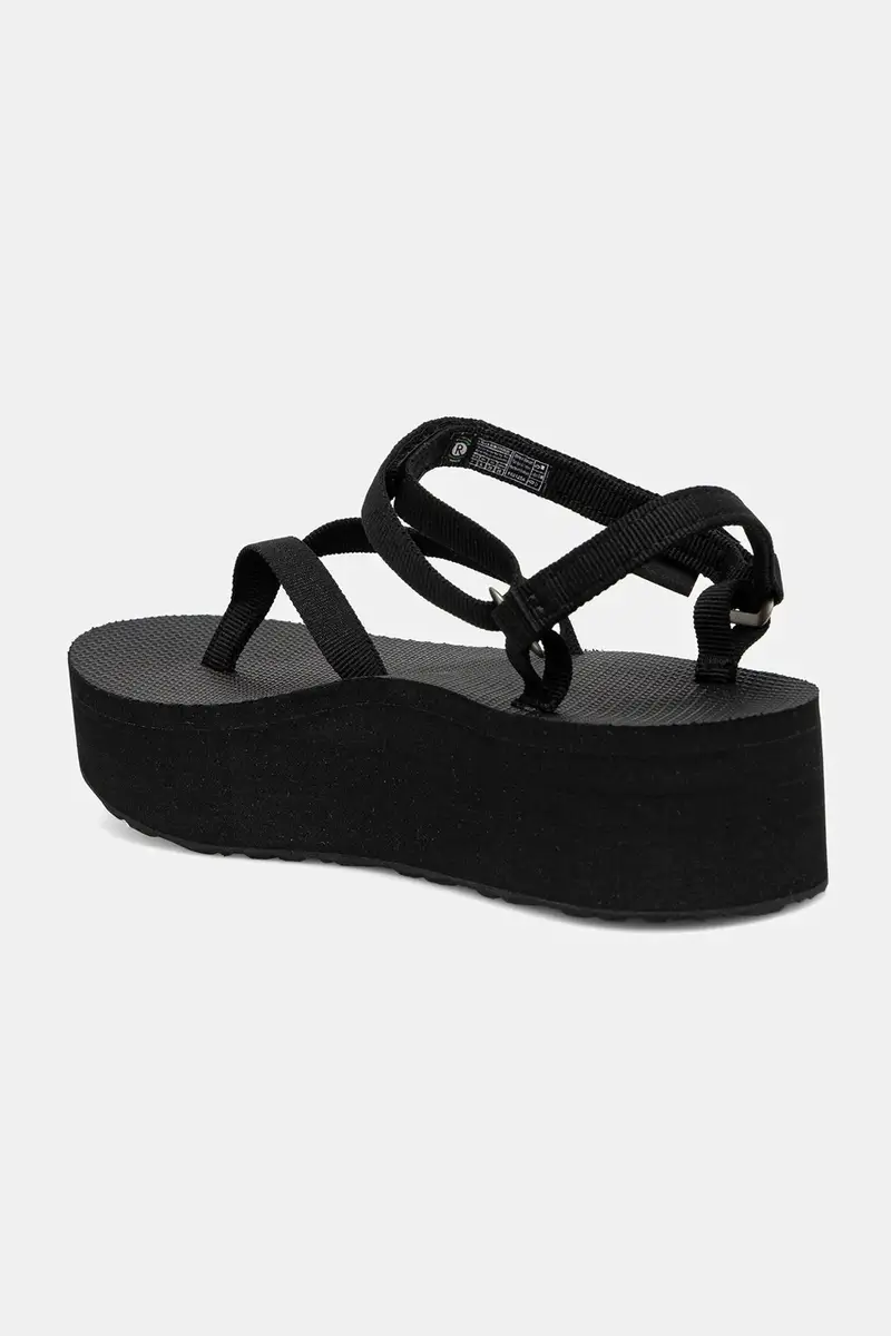 sandali Flatform Sandal Slim donna colore nero 1164630 miniatura 3