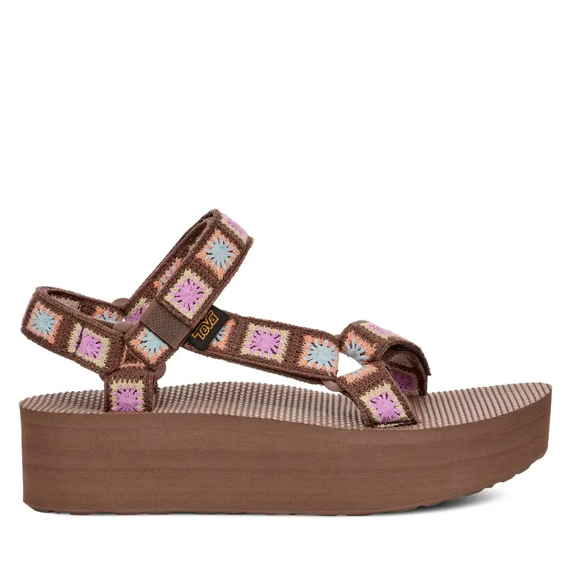 Sandali Teva Flatform Universal Crochet 1150210 Marrone