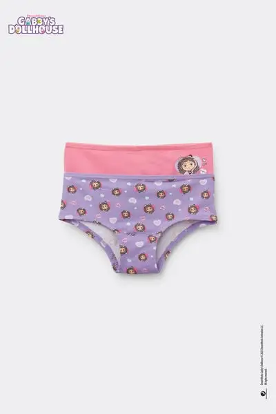 2 Paia Culotte Bimba Cotone Gabby Bambina Rosa