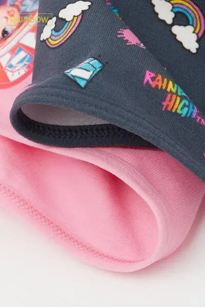 2 Paia Culotte Bimba Cotone Rainbow High Bambina Nero miniatura 3