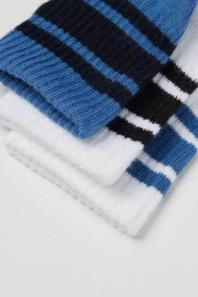 3 Paia Calzini Corti in Cotone Fantasia Sport Bimbo Bambino miniatura 2