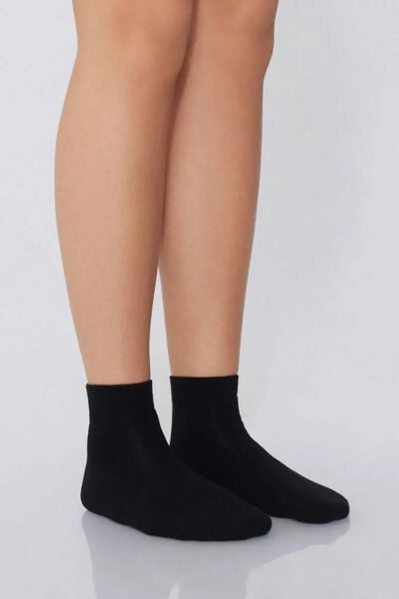 Tezenis 3 Paia Calzini Corti in Cotone Termico Donna Donna Nero Taglia TU