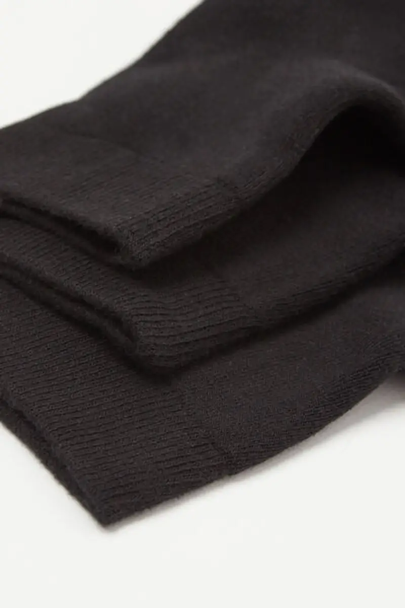 Tezenis 3 Paia Calzini Corti in Cotone Termico Donna Donna Nero Taglia TU miniatura 2