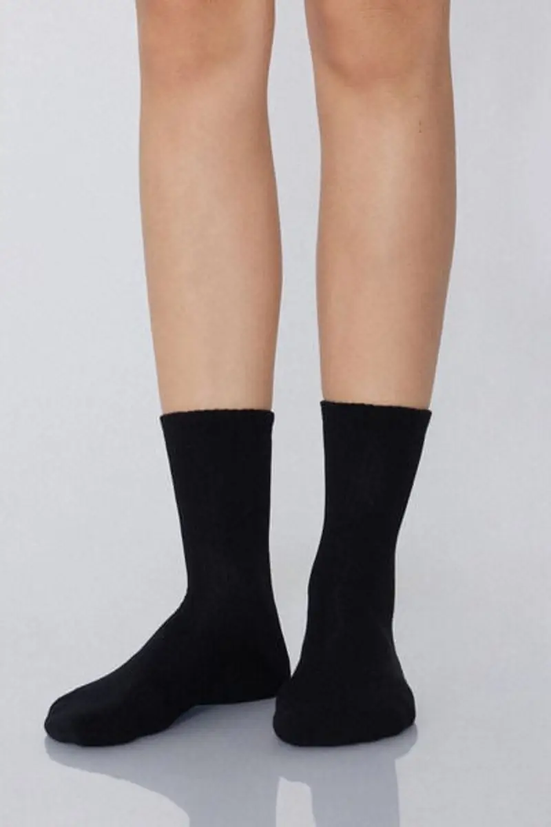 Tezenis 3 Paia Calzini Corti Sportivi in Cotone Donna Nero Taglia TU