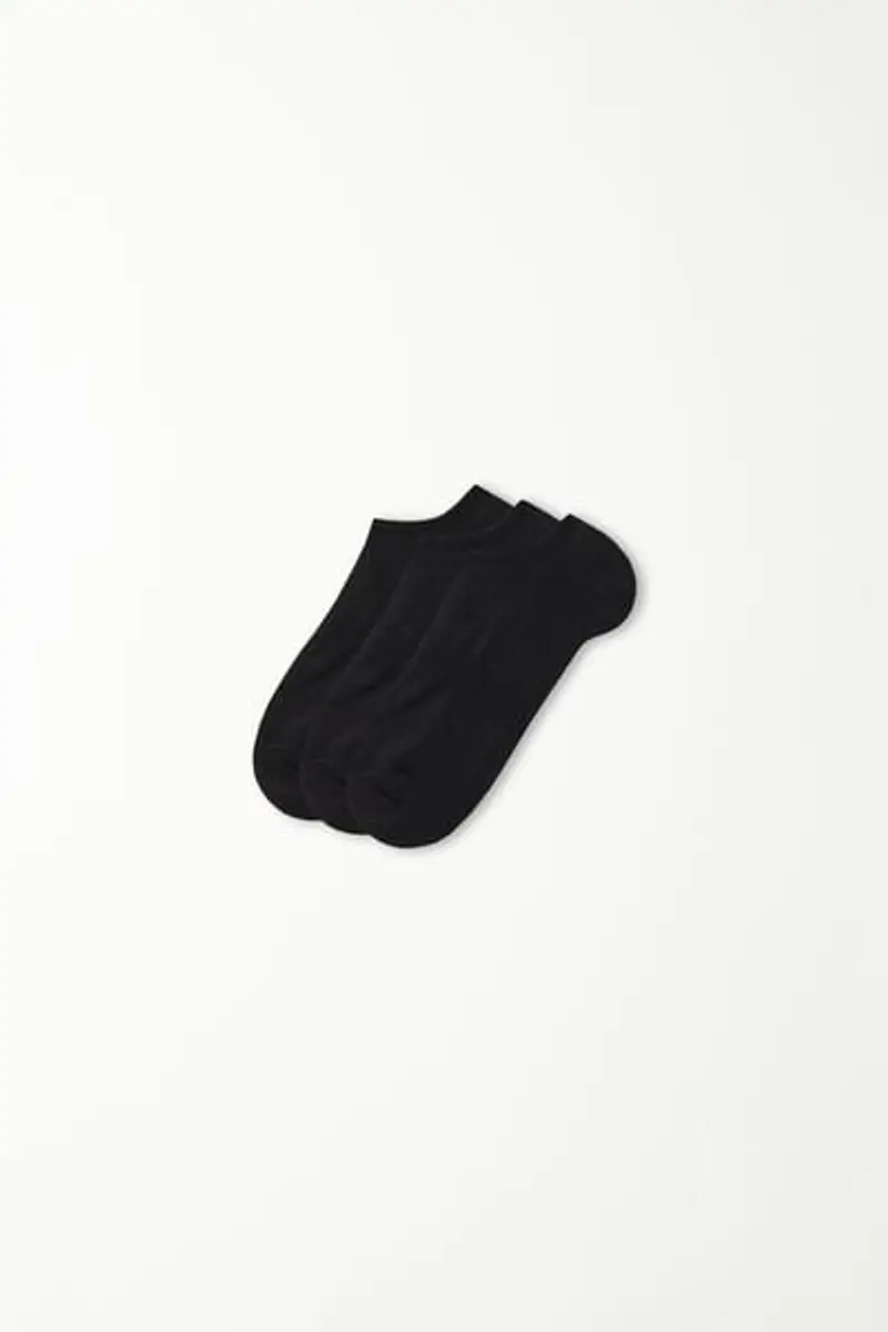 Tezenis 3 x Pedulino Sportivo Cotone Uomo Nero Taglia TU