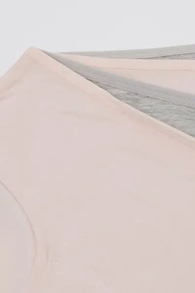 4 Paia Culotte Bimba Cotone Basic Bambina Rosa Chiaro miniatura 2