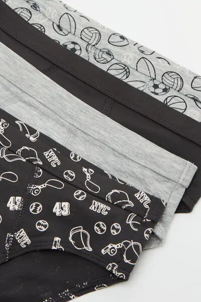 Tezenis Slip Bambino Nero 4288998 miniatura 3