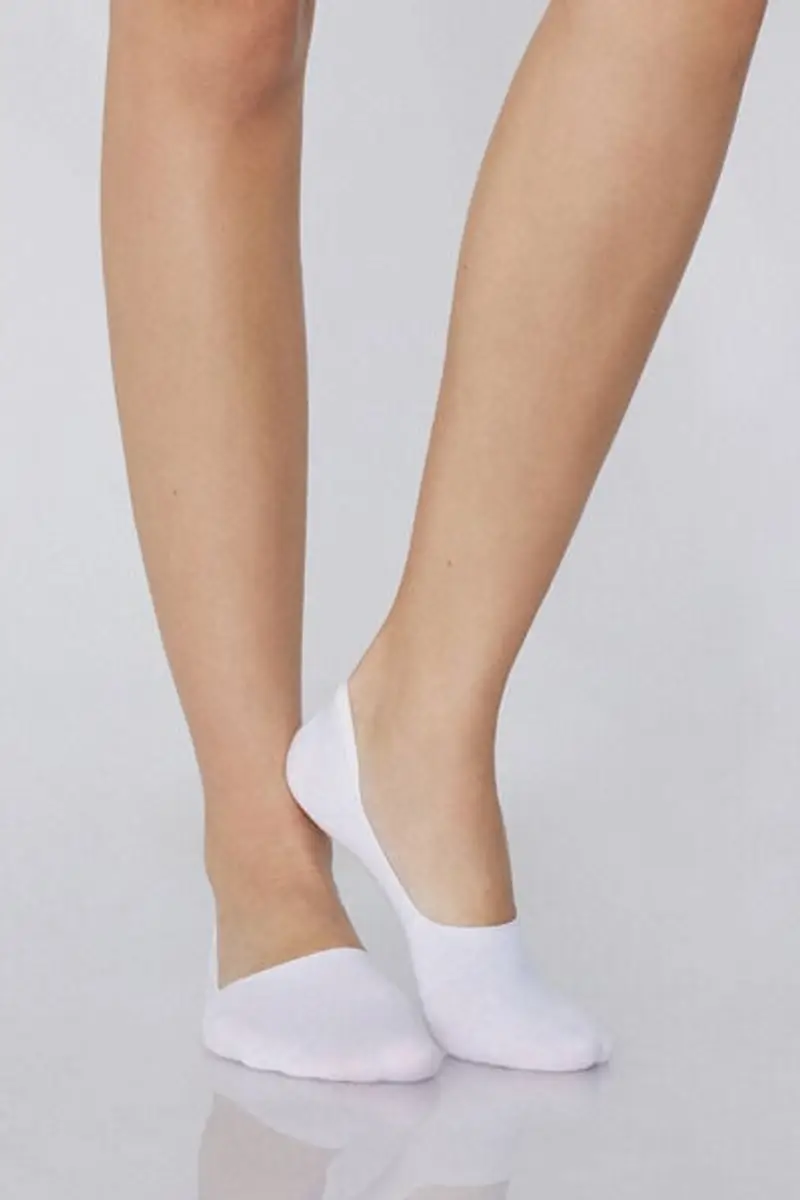 Tezenis 5 Paia Salvapiede in Cotone Donna Bianco Taglia 34-36