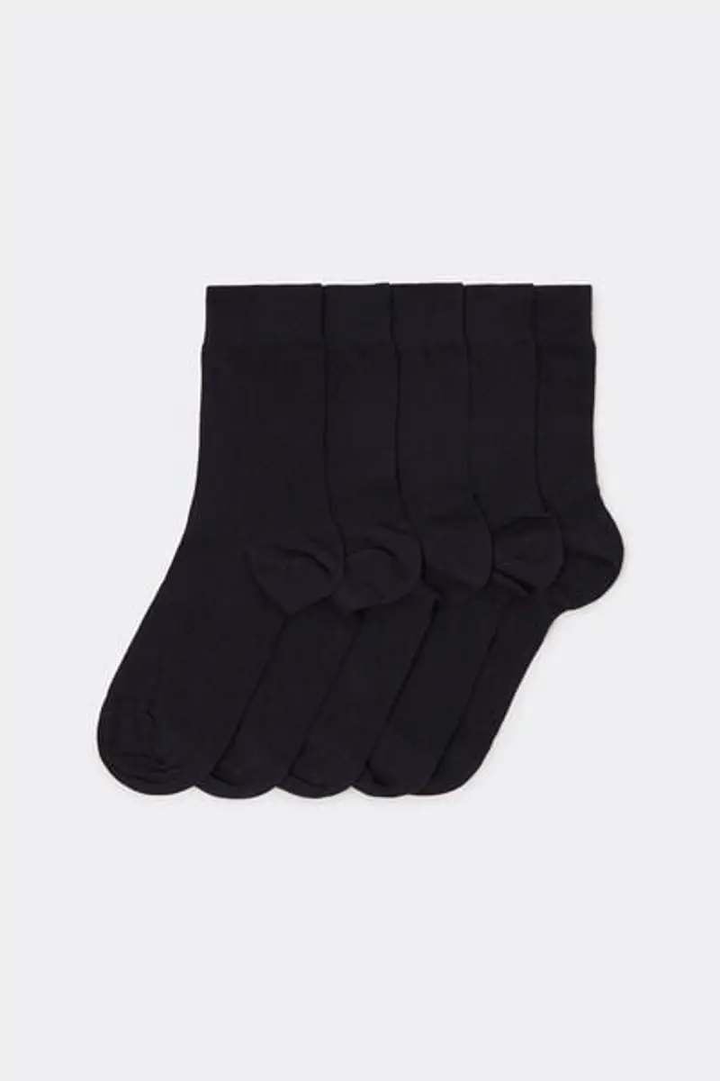 Tezenis 5 X Calzino Corto Cotone Leggero Uomo Blu Taglia Taglia Unica