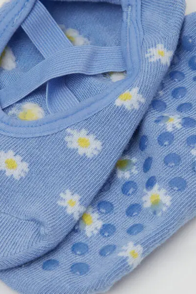 Babette Pilates Antiscivolo Bimba Bambina Blu miniatura 2