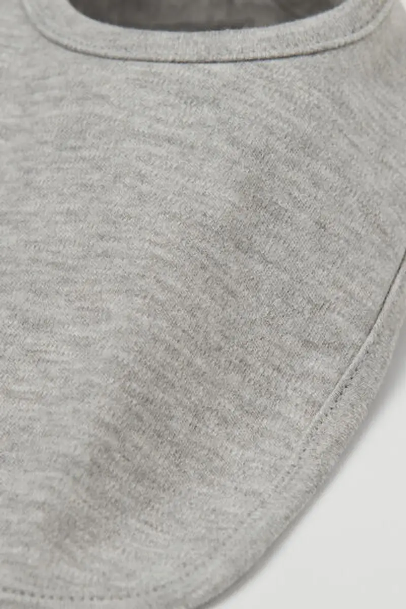 Tezenis Bavaglino Bebè in 100% Cotone Grigio Taglia TU miniatura 2