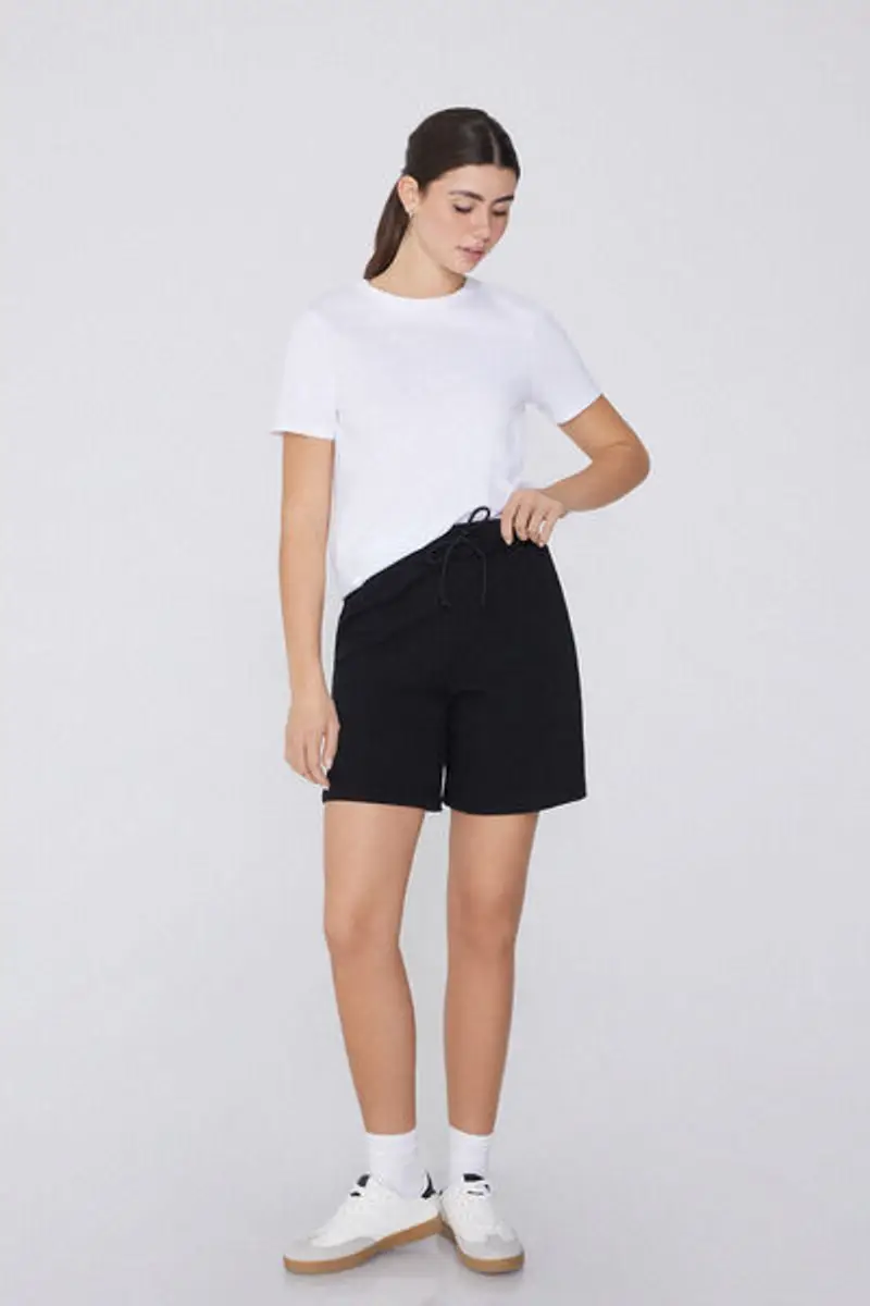 Tezenis Bermuda Donna Nero 1083810 miniatura 2