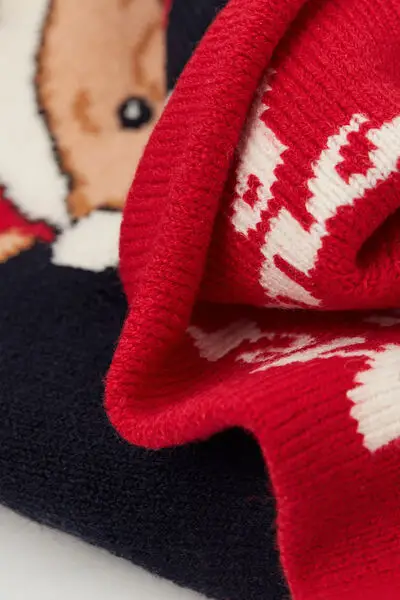 Berretto Natalizio con Luci Led Unisex Donna Stampa miniatura 2