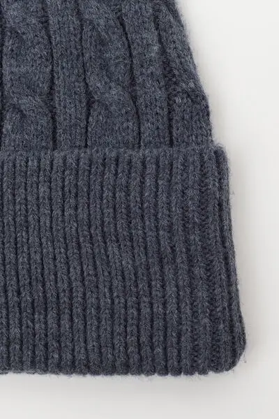 Berretto Trecce Donna Blu miniatura 3