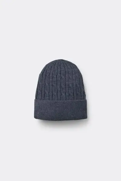 Berretto Trecce Donna Blu