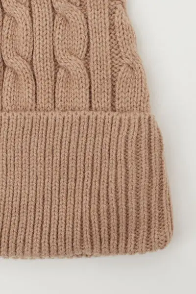 Berretto Trecce Donna Marrone miniatura 3