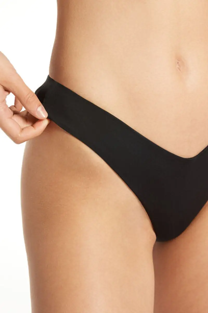 Tezenis Bikini Brasiliano Sgambato Riciclato Donna Nero Taglia L miniatura 3