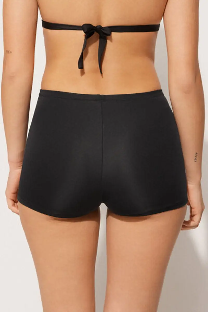 Tezenis Bikini Culotte Pantaloncino Riciclato Donna Nero Taglia M miniatura 2