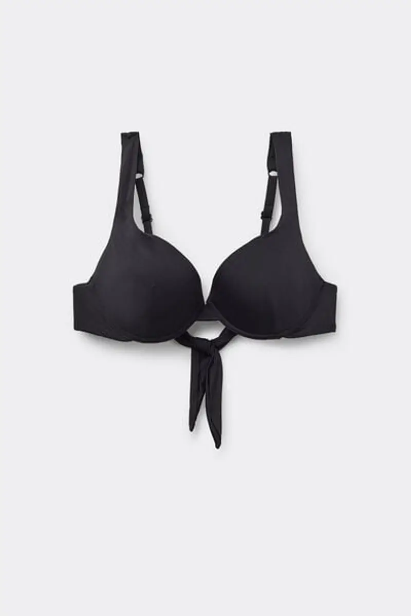 Tezenis Bikini Push-Up Preformato Basic Riciclato Donna Nero Taglia 1