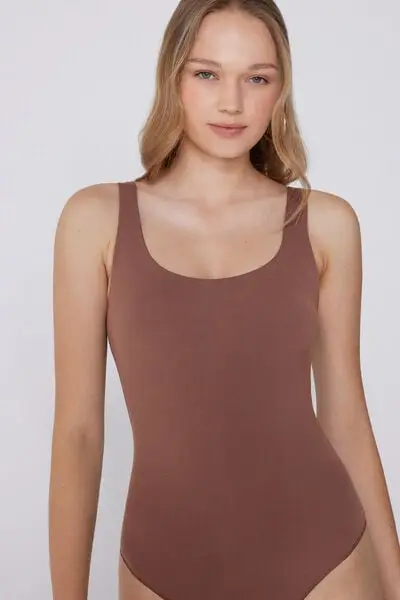 Tezenis Body Donna Marrone 4331377 miniatura 3