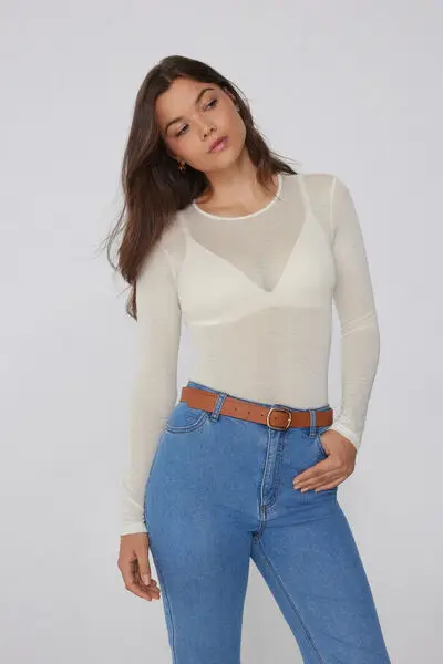 Tezenis Body Donna Bianco 2832115 miniatura 3