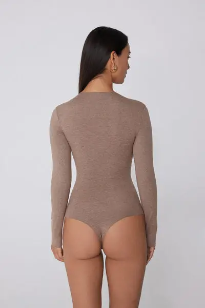 Tezenis Body Donna Marrone 3978531 miniatura 2