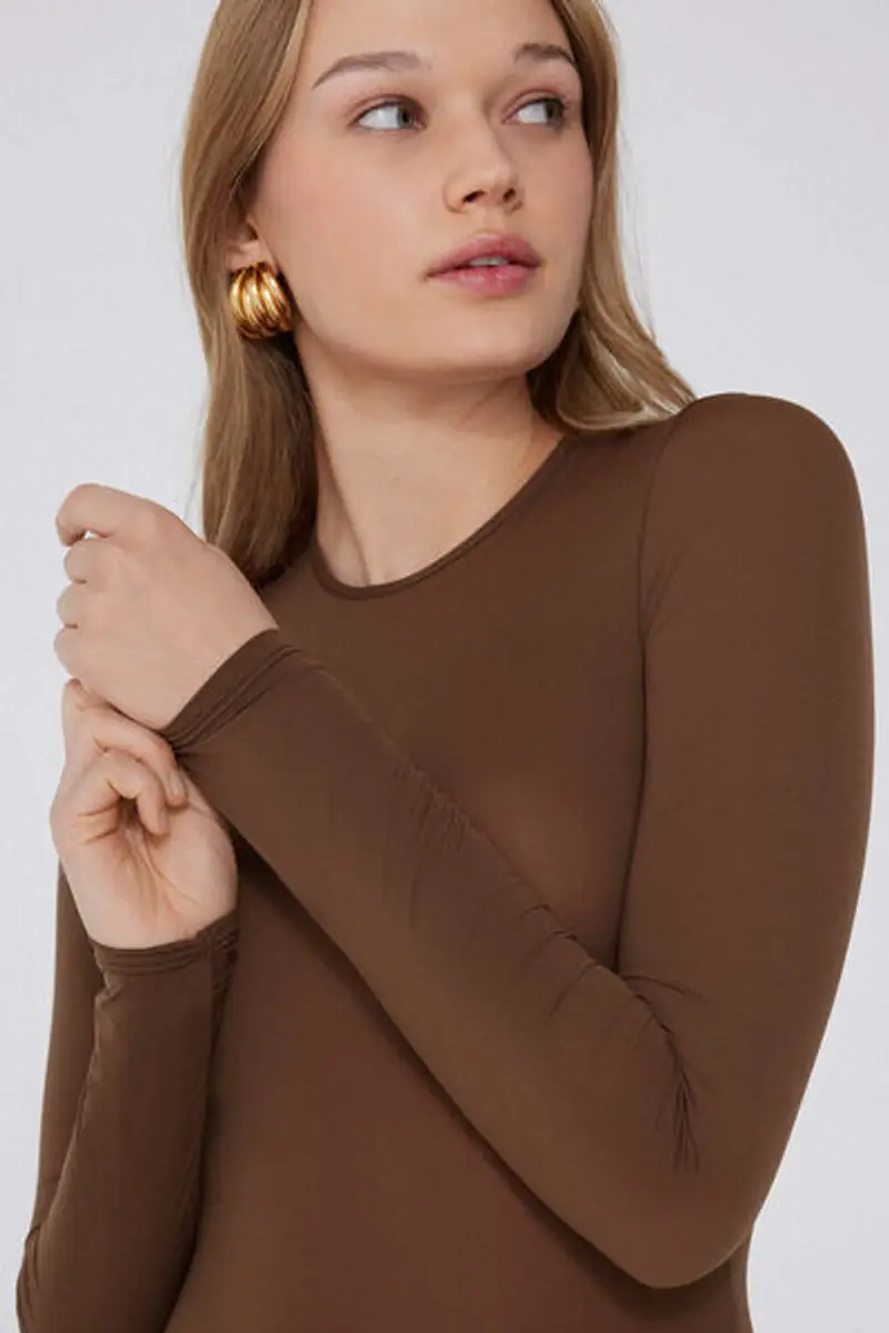 Tezenis Body Donna Marrone 1082733 miniatura 3