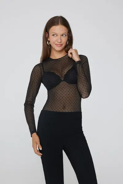 Tezenis Body Donna Nero 3935964 miniatura 3