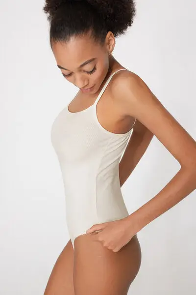 Tezenis Body Donna Bianco 4331378 miniatura 3