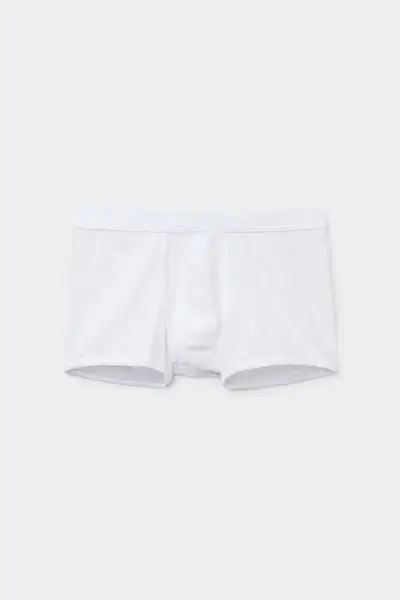 Boxer in Cotone Leggerissimo Extrafine Uomo Bianco