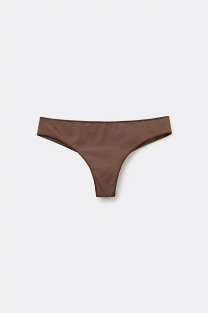 Tezenis Brasiliana in microfibra riciclata Donna Marrone Taglia L