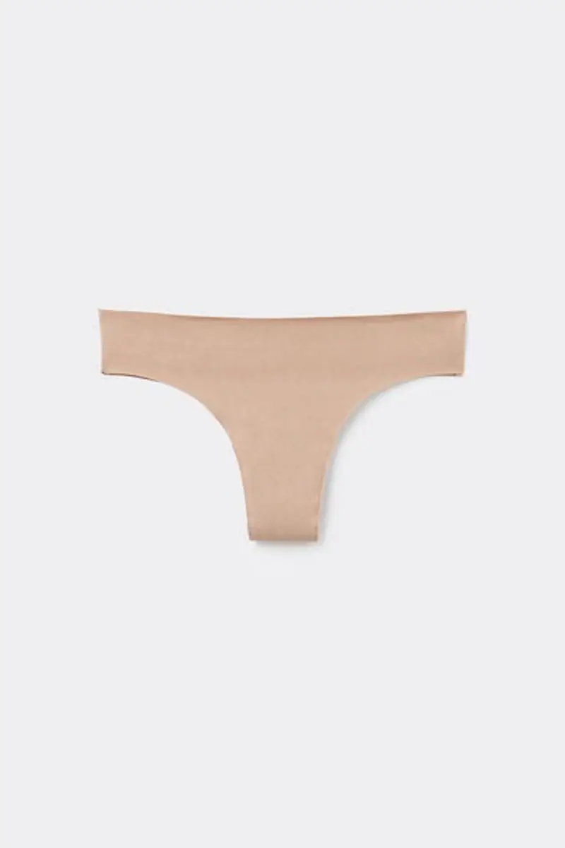 Tezenis Brasiliana Senza Cuciture in Cotone Organico Donna Naturale Taglia M