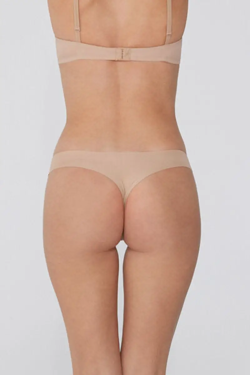 Tezenis Brasiliana Senza Cuciture in Cotone Organico Donna Naturale Taglia M miniatura 2