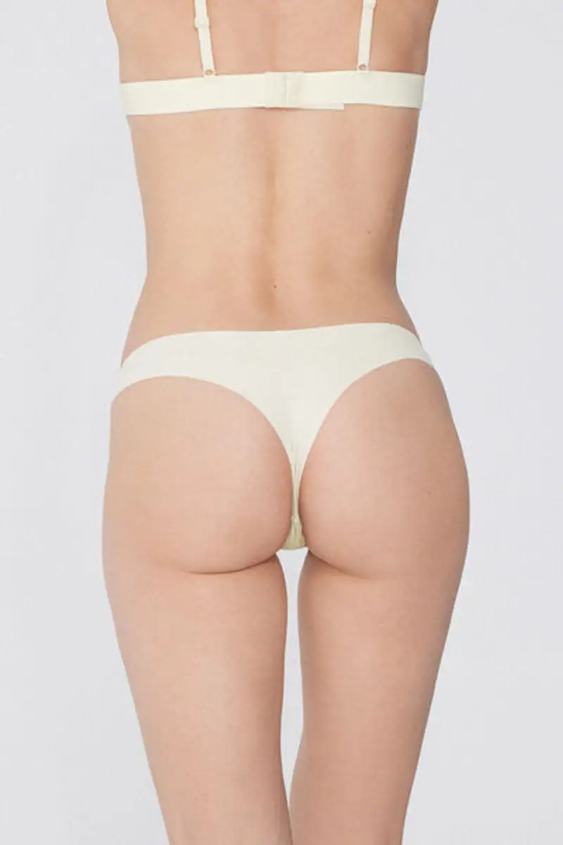 Tezenis Brasiliana Taglio Vivo in Microfibra Riciclata Donna Avorio Taglia L miniatura 2