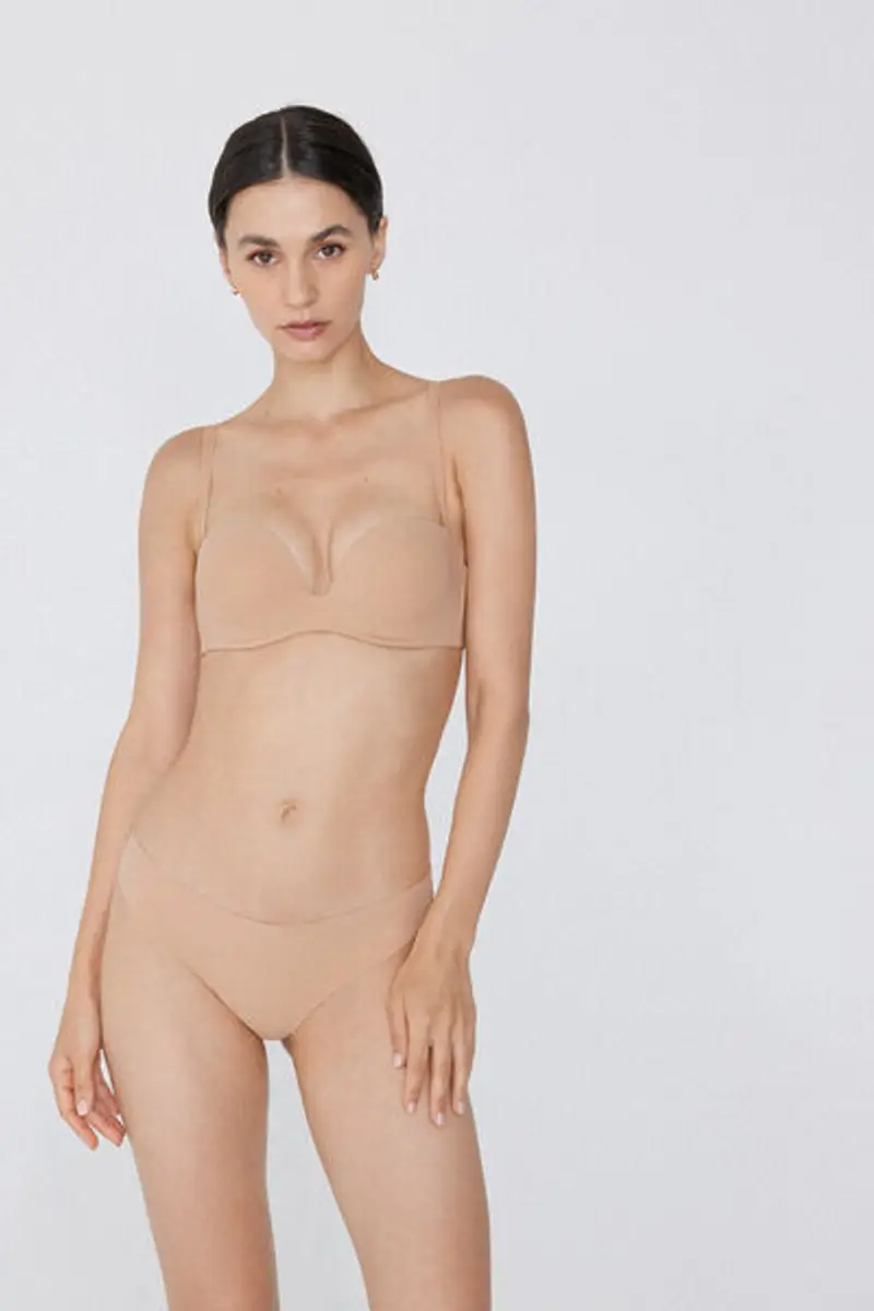 Tezenis Brasiliana Taglio Vivo in Microfibra Riciclata Donna Naturale Taglia L miniatura 3