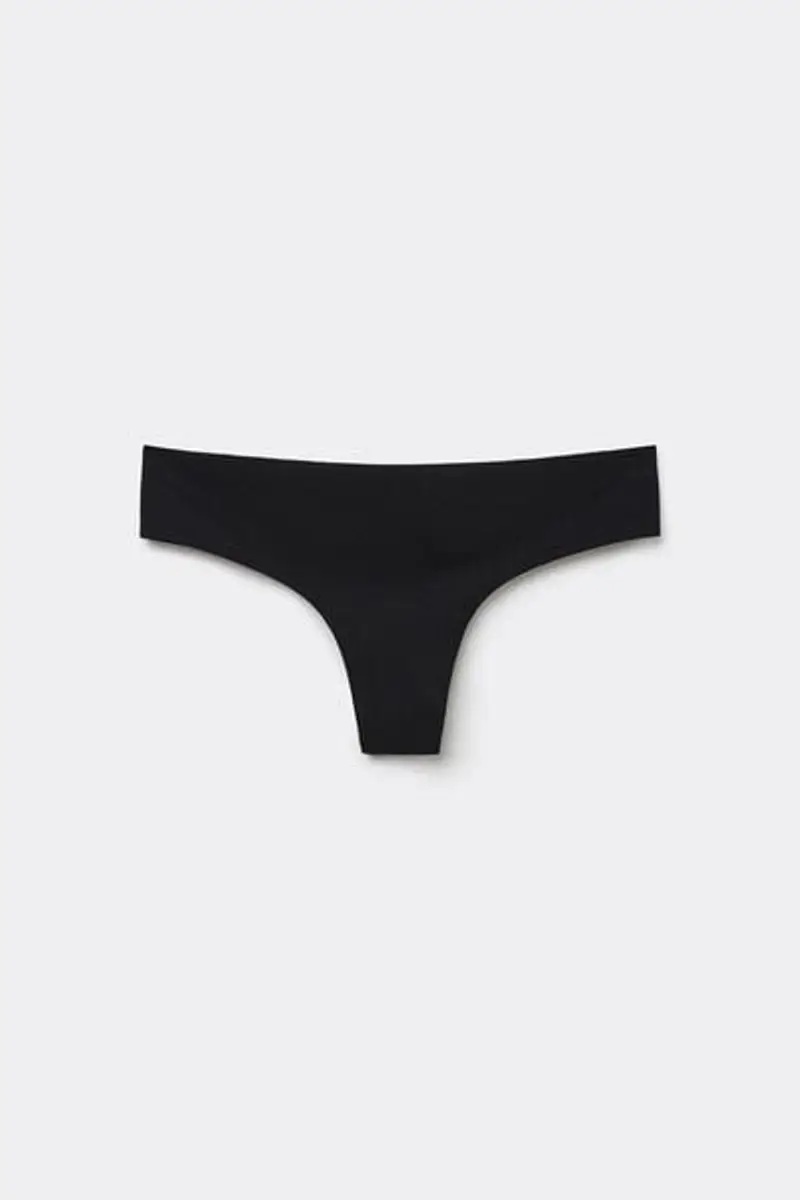 Tezenis Brasiliana Taglio Vivo in Microfibra Riciclata Donna Nero Taglia M