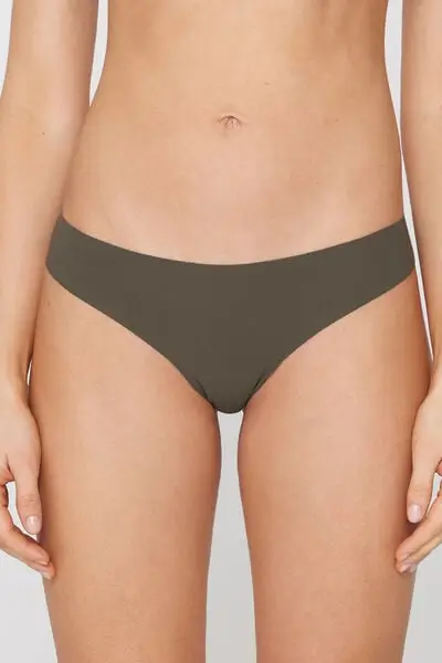 Brasiliana Taglio Vivo in Microfibra Riciclata Donna Verde miniatura 2