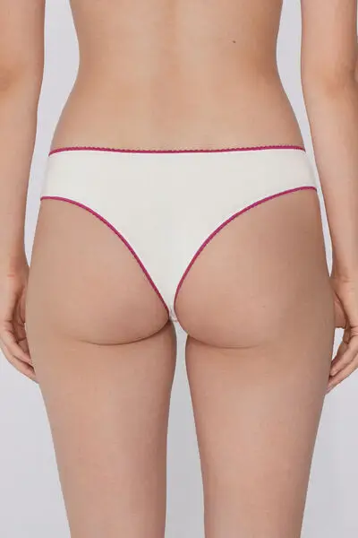 Brasiliano Cotone con Stampa Donna Multicolore miniatura 3