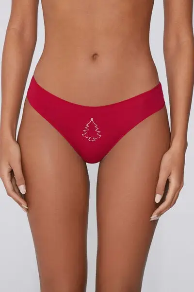 Brasiliano Cotone con Strass Donna Stampa miniatura 2