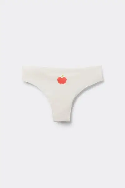 Brasiliano Cotone Taglio Vivo con Stampa Donna Stampa