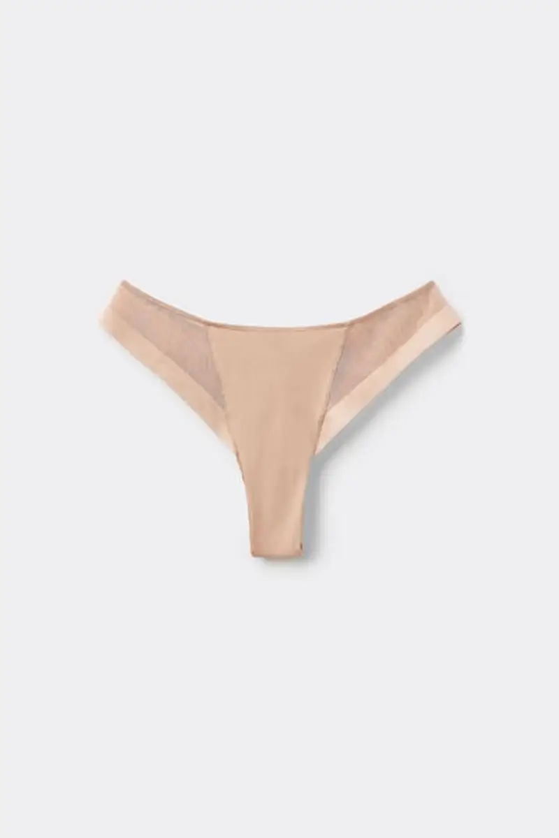 Tezenis Brasiliano Essential Tulle Donna Naturale Taglia S