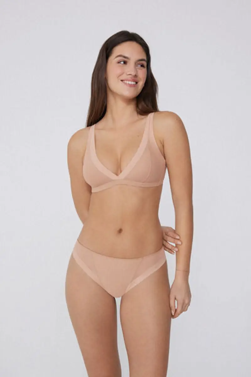 Tezenis Brasiliano Essential Tulle Donna Naturale Taglia S miniatura 3